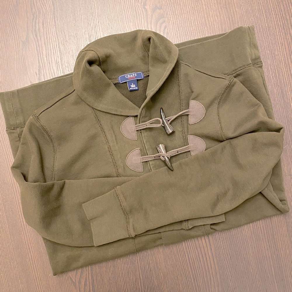 Chaps long sweater jacket